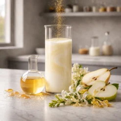 Honeysuckle Coffee Bean Flavor Oil featuring floral honeysuckle notes, vanilla sweetness, honey nectar, pear, apple, and orange undertones for premium beverage and coffee applications.